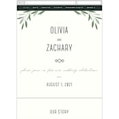"Oliviers" - Wedding Website in Spring by Gwen Bedat - Mobile Layout