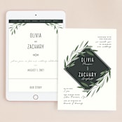 "Oliviers" - Wedding Website in Spring by Gwen Bedat - Match Your Stationery