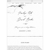 "Inky" - Wedding Website in Ink by Pink House Press - Guest Management