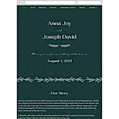 "Snippet" - Wedding Website in Pine by Sarah Brown - Guest Management