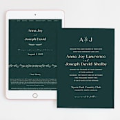 "Snippet" - Wedding Website in Pine by Sarah Brown - Match Your Stationery