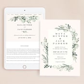 "Gentle Greens" - Wedding Website in Fern by Petra Kern - Match Your Stationery