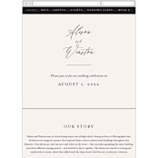 "Timeless" - Wedding Website in Taupe by Leah Bisch - Mobile Layout