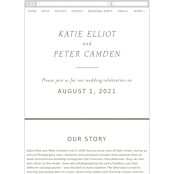 "New England" - Wedding Website in Fern by Megan Davis - Guest Management