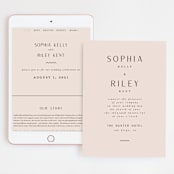 "Adora" - Wedding Website in Dawn by Leah Bisch - Match Your Stationery