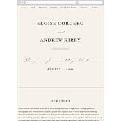 "a grand day" - Wedding Website in Vanilla by Lea Delaveris - Mobile Layout
