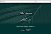 "Palm Layers" - Wedding Website in Palm Frond by Jill Means - Desktop Design
