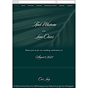 "Palm Layers" - Wedding Website in Palm Frond by Jill Means - Mobile Layout