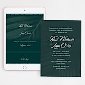"Palm Layers" - Wedding Website in Palm Frond by Jill Means - Match Your Stationery