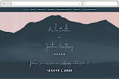 "ridge" - Wedding Website in Dusk by Krissy Bengtson - Desktop Design