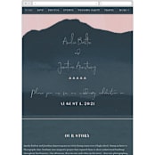 "ridge" - Wedding Website in Dusk by Krissy Bengtson - Guest Management