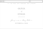 "In Love" - Wedding Website in Ink by Carolyn MacLaren - Desktop Design