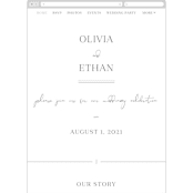 "In Love" - Wedding Website in Ink by Carolyn MacLaren - Guest Management