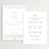 "In Love" - Wedding Website in Ink by Carolyn MacLaren - Match Your Stationery