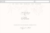 "Flora" - Wedding Website in Blush by Nicoletta Savod - Desktop Design