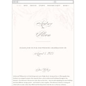 "Flora" - Wedding Website in Blush by Nicoletta Savod - Guest Management