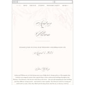 "Flora" - Wedding Website in Blush by Nicoletta Savod - Mobile Layout