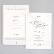 "Flora" - Wedding Website in Blush by Nicoletta Savod - Match Your Stationery