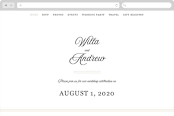 "Romance" - Wedding Website in Snowball by Anna Elder - Desktop Design