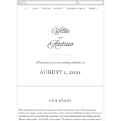 "Romance" - Wedding Website in Snowball by Anna Elder - Guest Management