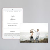 "Romance" - Wedding Website in Snowball by Anna Elder - Match Your Stationery