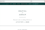 "Succulent Center" - Wedding Website in Cactus by Jessica Williams - Desktop Design