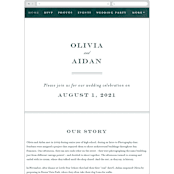 "Succulent Center" - Wedding Website in Cactus by Jessica Williams - Mobile Layout