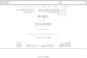 "Sculpture Garden" - Wedding Website in Desert by Hooray Creative - Desktop Design