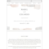 "Sculpture Garden" - Wedding Website in Desert by Hooray Creative - Mobile Layout