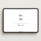 "Monumental" - Wedding Website in Cotton by Jessie Steury - Desktop Design