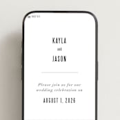 "Monumental" - Wedding Website in Cotton by Jessie Steury - Mobile Layout