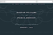 "Traditional" - Wedding Website in Navy by lena barakat - Desktop Design