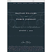 "Traditional" - Wedding Website in Navy by lena barakat - Mobile Layout