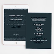 "Traditional" - Wedding Website in Navy by lena barakat - Match Your Stationery