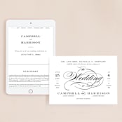 "Swept Away" - Wedding Website in Pearl by Jennifer Postorino - Match Your Stationery