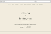 "Lineup" - Wedding Website in Latte by Jennifer Lew - Desktop Design