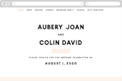 "bold blush" - Wedding Website in Blush by frances mathys - Desktop Design