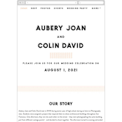 "bold blush" - Wedding Website in Blush by frances mathys - Mobile Layout