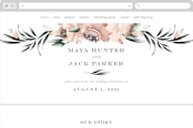 "Maya Rustica" - Wedding Website in Rose by Petra Kern - Desktop Design