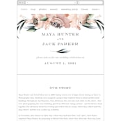 "Maya Rustica" - Wedding Website in Rose by Petra Kern - Guest Management