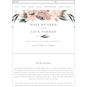 "Maya Rustica" - Wedding Website in Rose by Petra Kern - Mobile Layout