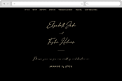 "Desire" - Wedding Website in Tuxedo by Jennifer Postorino - Desktop Design