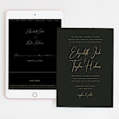 "Desire" - Wedding Website in Tuxedo by Jennifer Postorino - Match Your Stationery