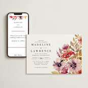 "Autumn Vows" - Wedding Website in Burnt Orange by Chris Griffith - Match Your Stationery