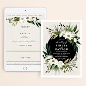 "Botanical Ring" - Wedding Website in Ivory by Susan Moyal - Match Your Stationery