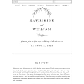 "Ridgeline" - Wedding Website in Ivory by Eric Clegg - Mobile Layout