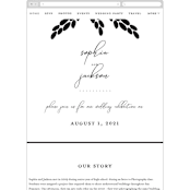 "Kindly Join Us" - Wedding Website in Pearl by Laura Hamm - Mobile Layout