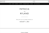 "Ordered Grace" - Wedding Website in Snow by That Girl Press - Desktop Design