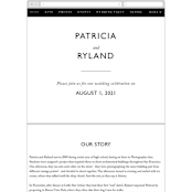 "Ordered Grace" - Wedding Website in Snow by That Girl Press - Guest Management