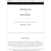 "Ordered Grace" - Wedding Website in Snow by That Girl Press - Mobile Layout